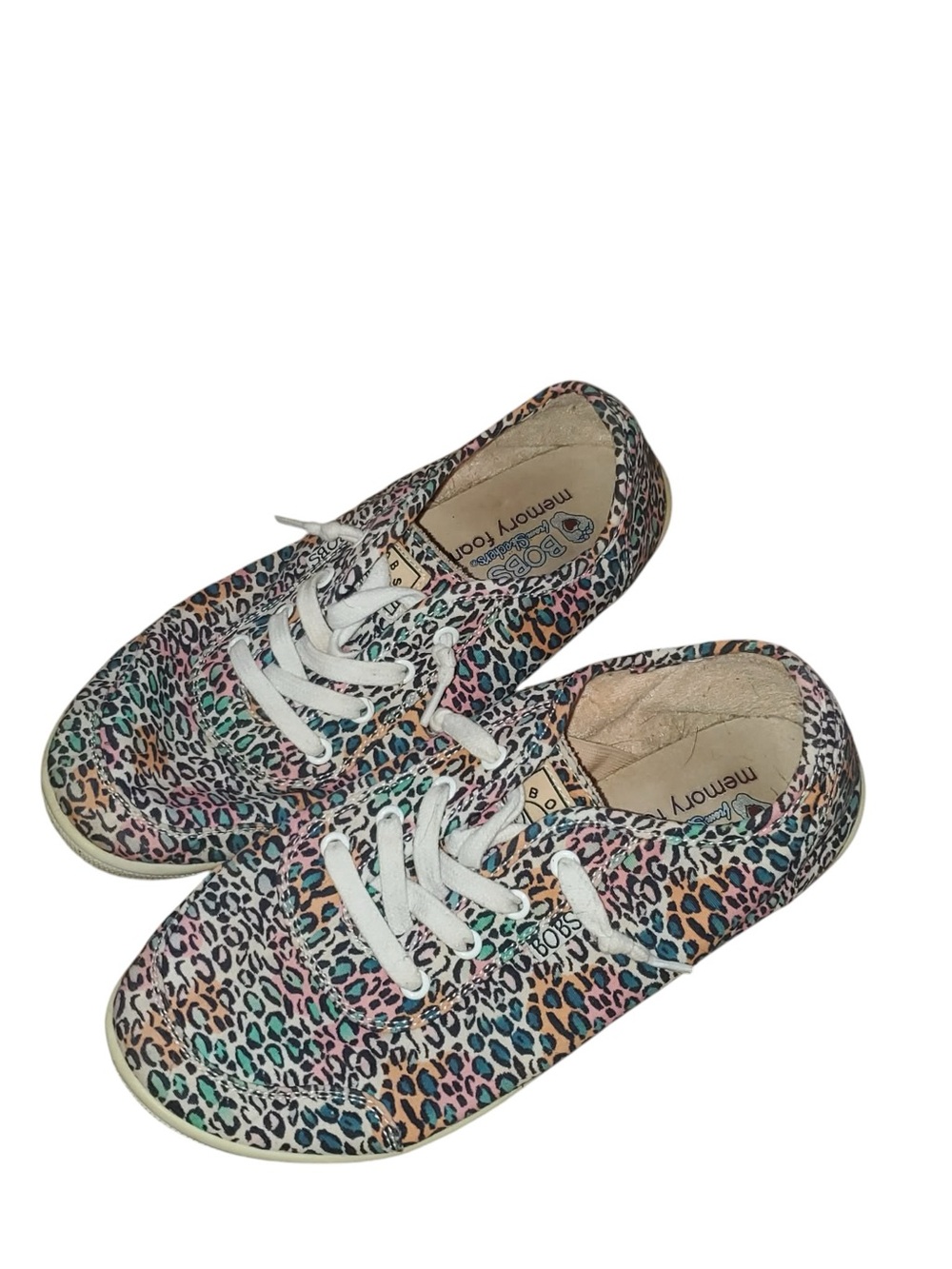Bobs leopard print Skechers shoes